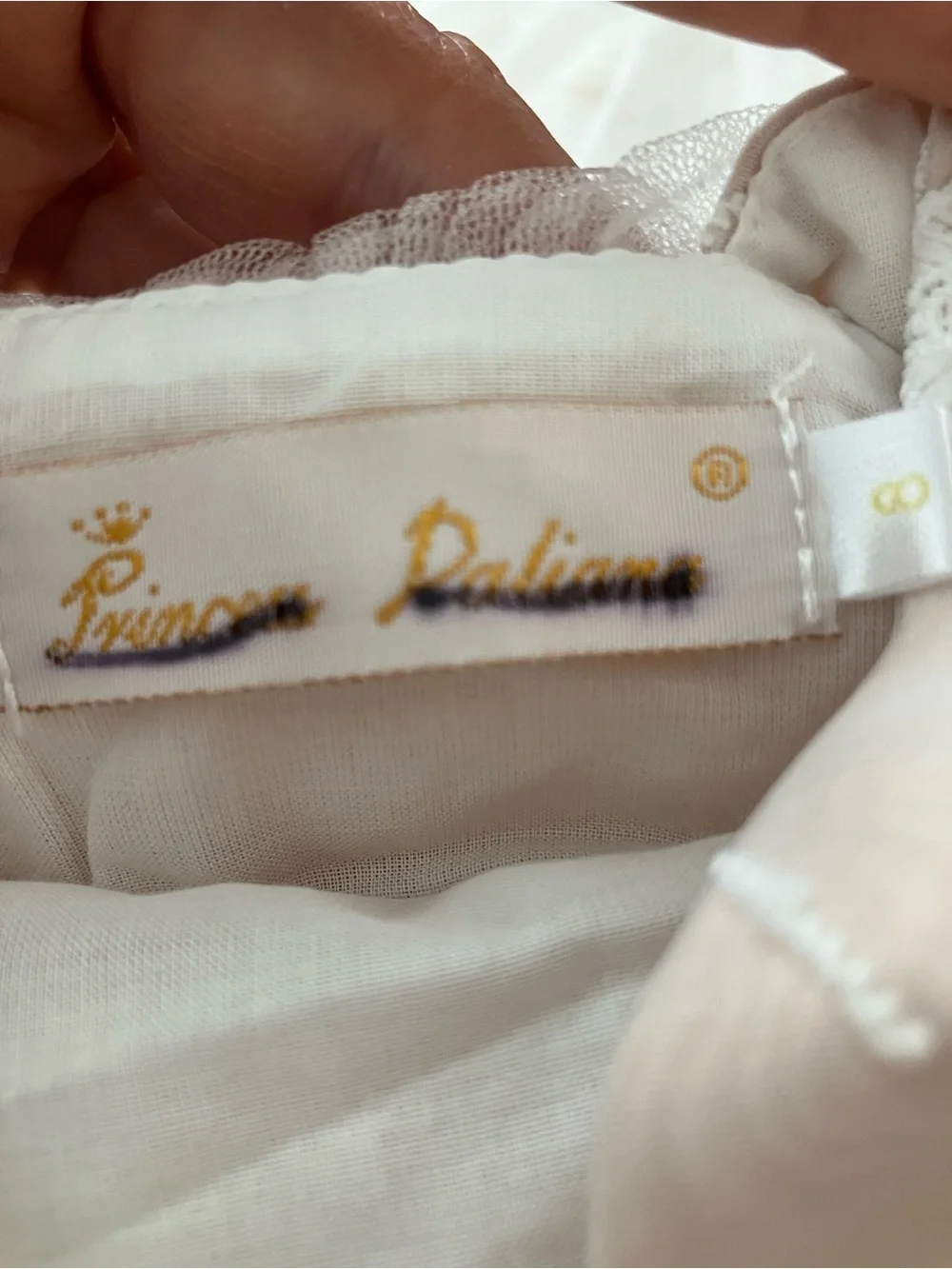 Princess Daliana Girls Ivory Floral Tulle Party Dress